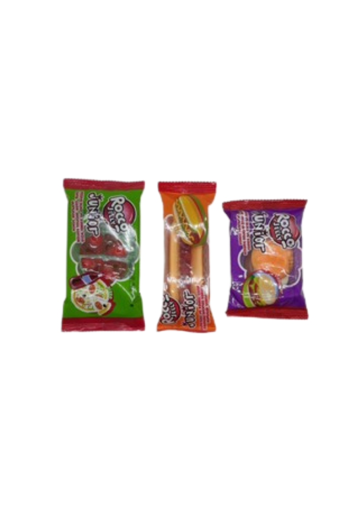 ROCCO JELLY MIXED 28 GR 24 ADET FAST FOOD 
