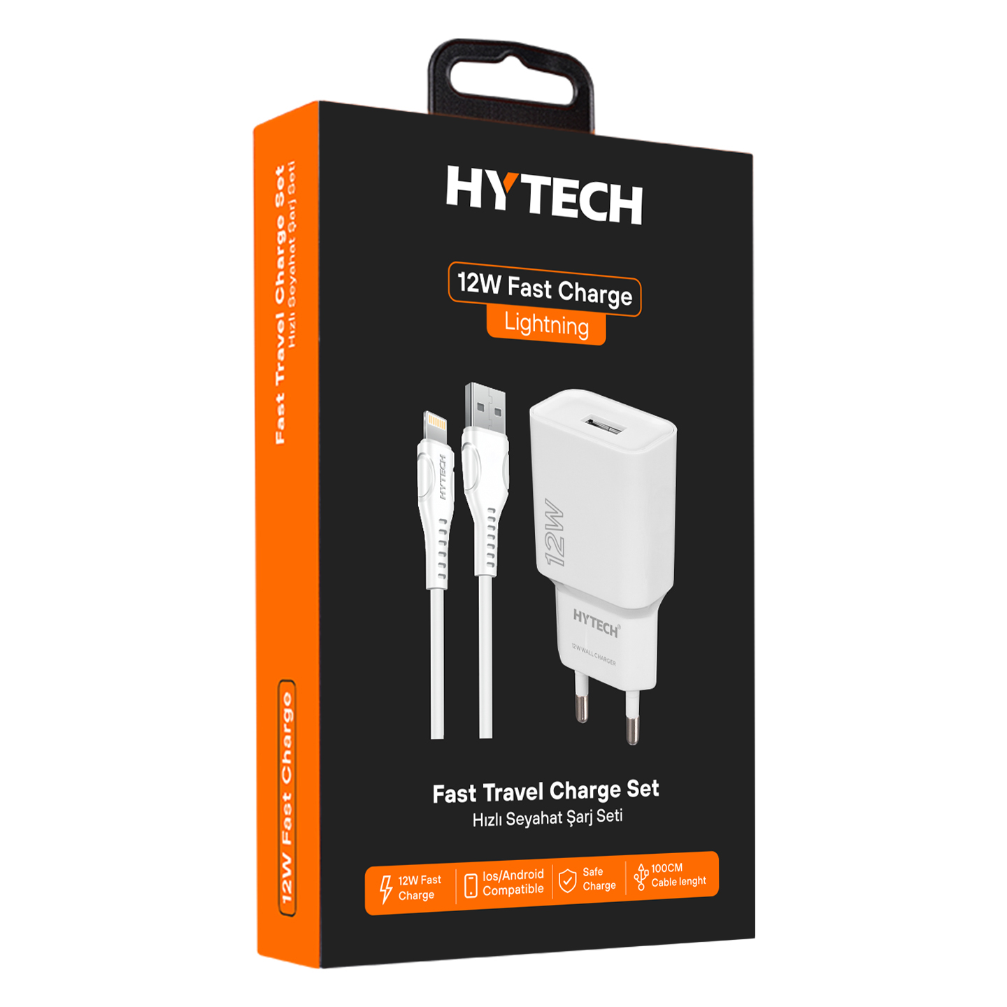 Hytech HY-XT50L 12W 5V 2.4A iPhone Beyaz Kablo  Ev
