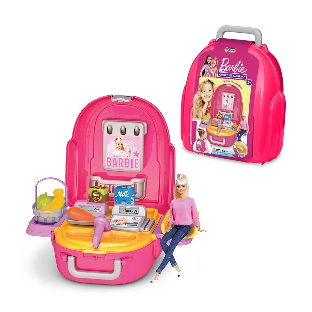 BARBIE MARKET SET SIRT ÇANTASI (03876)