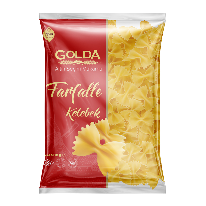 GOLDA KELEBEK MAKARNA (20 ADET)