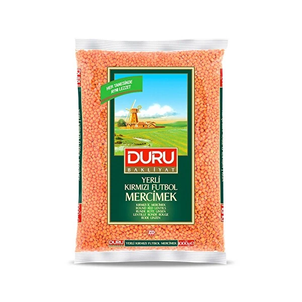 DURU 1 KG KIRMIZI FUTBOL MERCİMEK 