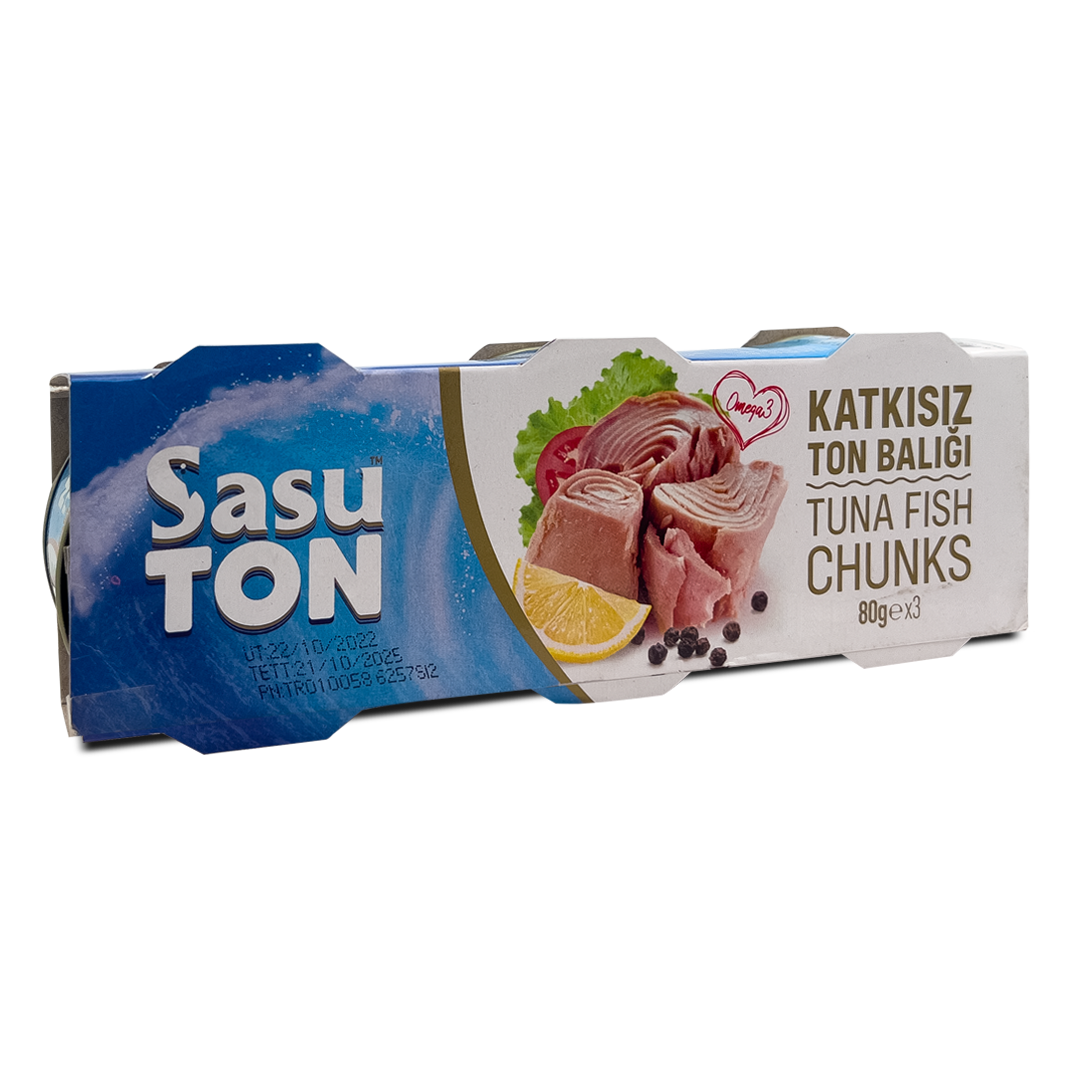 Sasu Sade Ton Balığı Kons. Mavi (3*80 Gr)