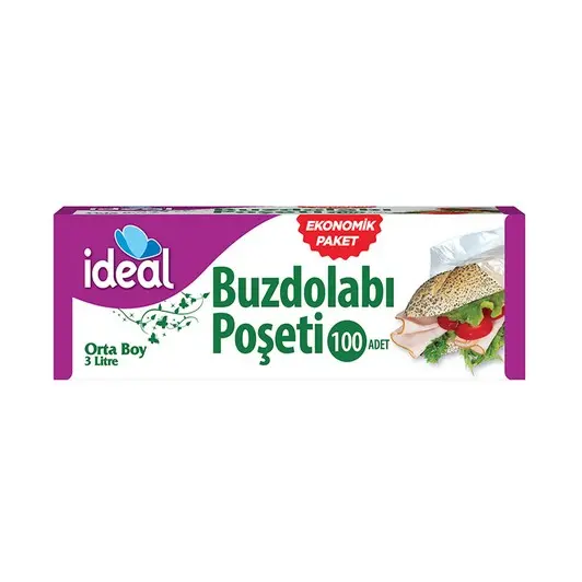 İDEAL BUZDOLABI POŞETİ ORTA BOY 24*33