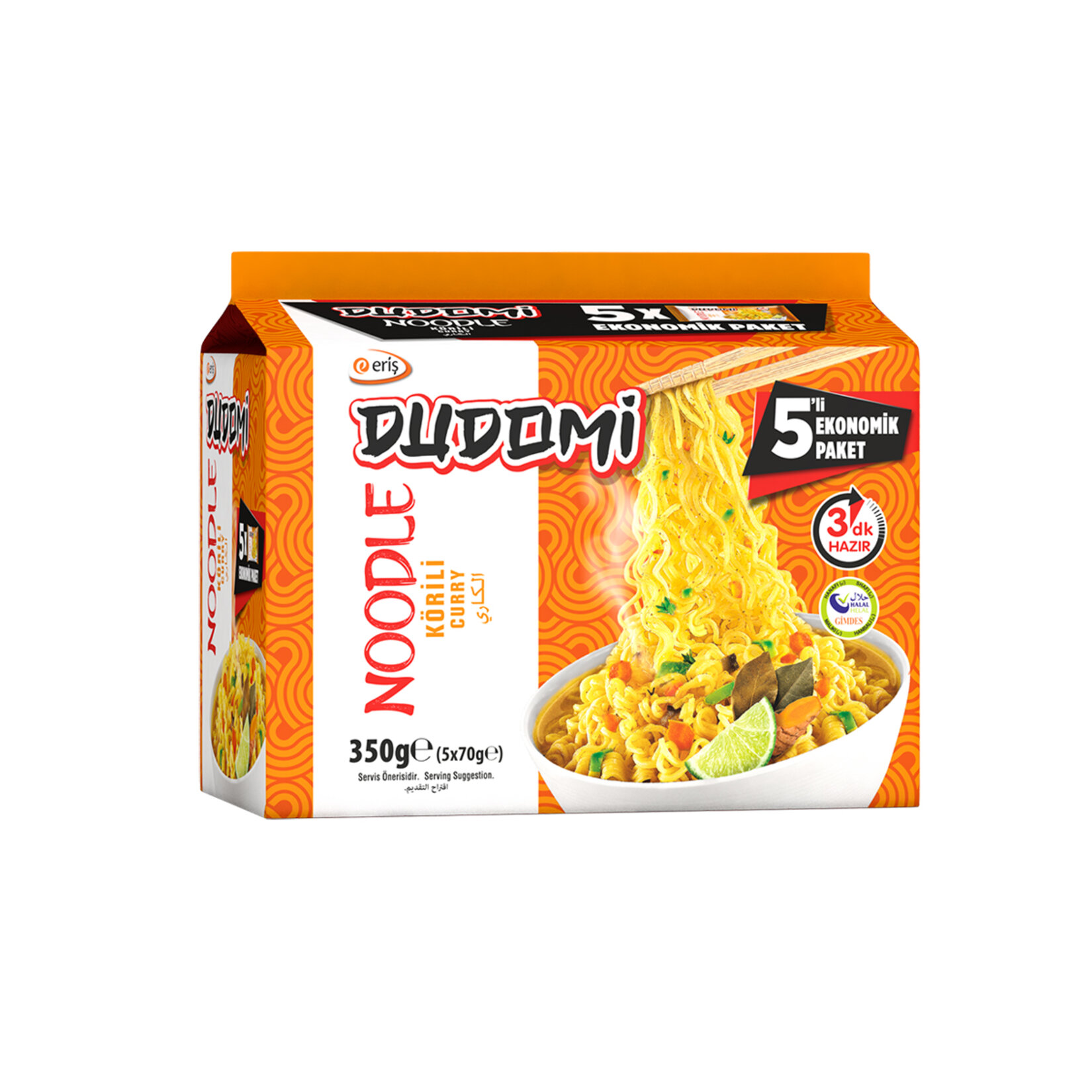 DUDOMİ KÖRİLİ NOODLE 5 Lİ MP (5 X 70 GR) 