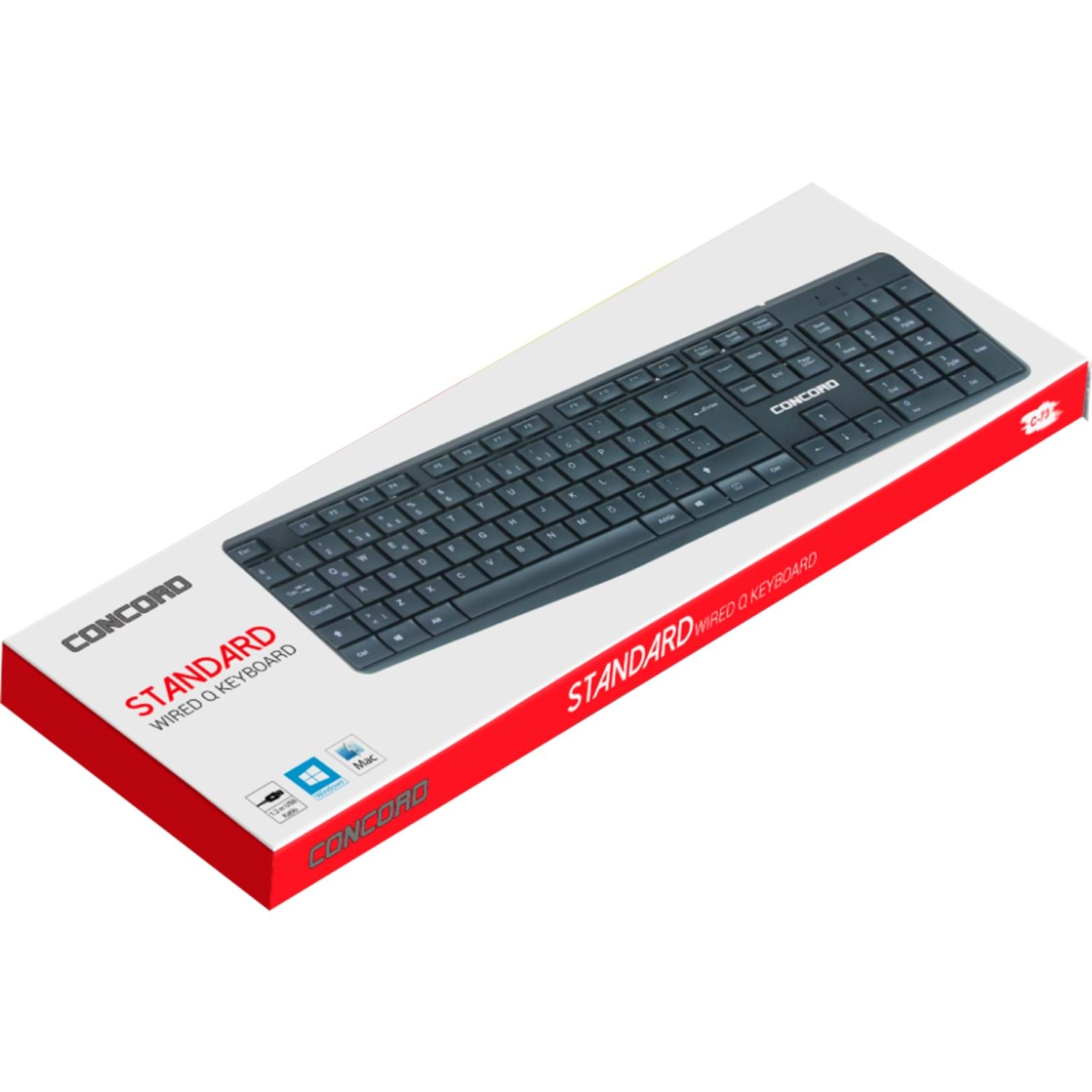 CONCORD C-73 KABLOLU USB STANDART TÜRKÇE Q KLAVYE