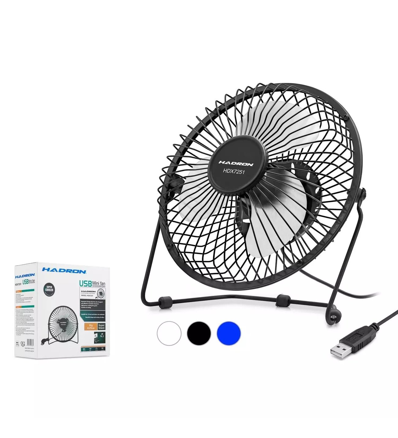 HADRON HDX7252 FAN USB METAL VANTİLATÖR 18*18CM