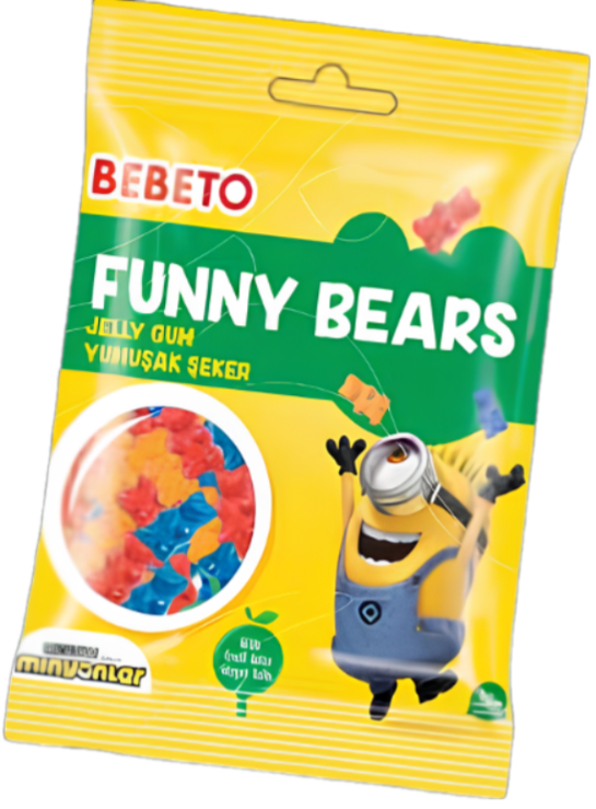 BEBETO MİNİONS FUNNY BEARS 80 GR 12 ADET