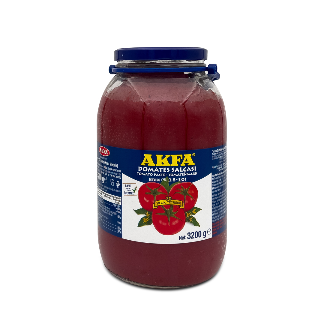 Akfa Domates Salçası Cam 3200 GR