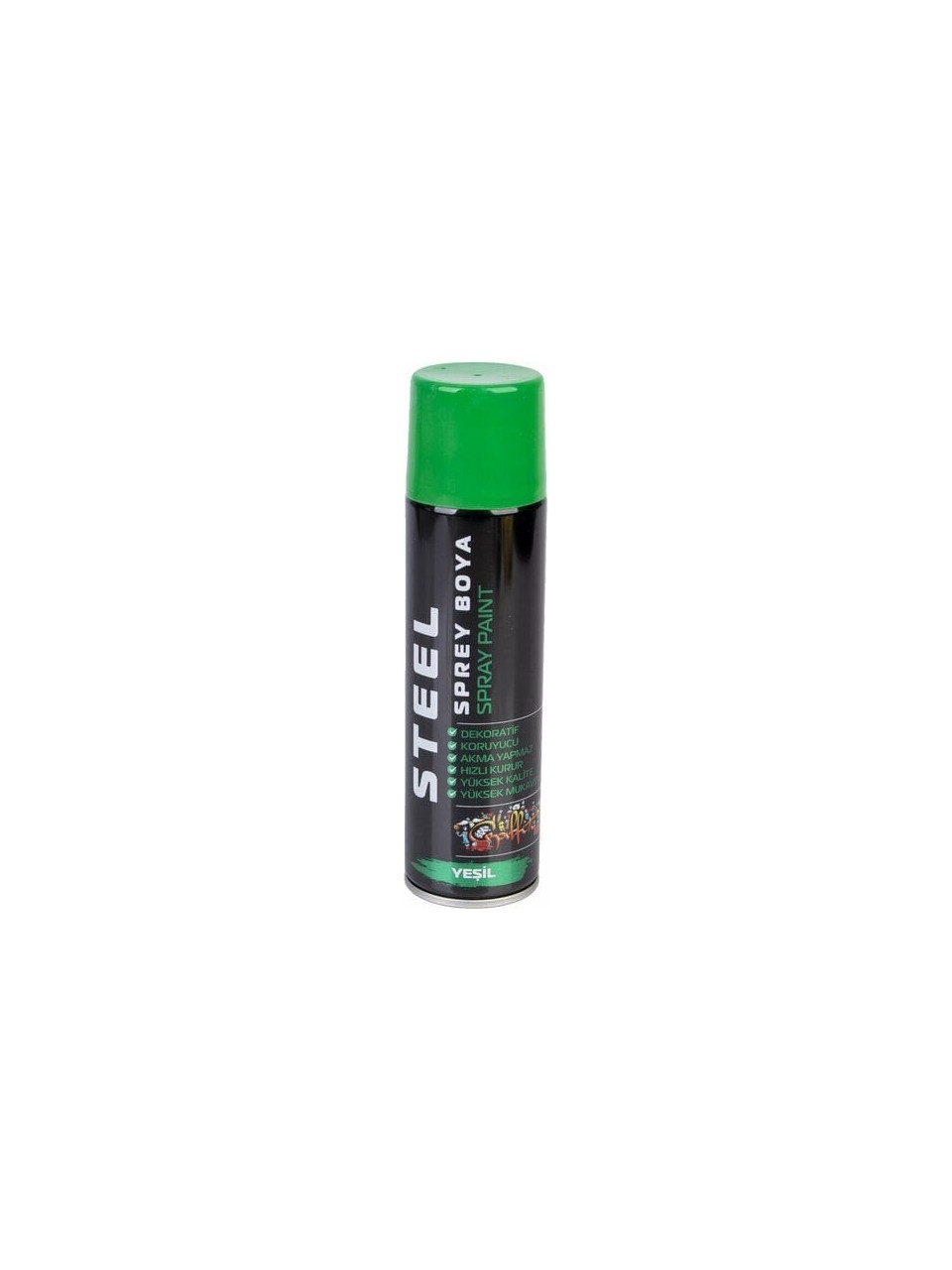 STEEL 200 ML SPREY BOYA YEŞİL