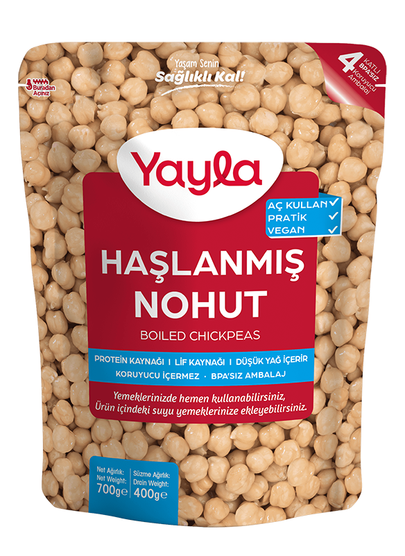 Yayla Haşlanmış Nohut 700 GR 