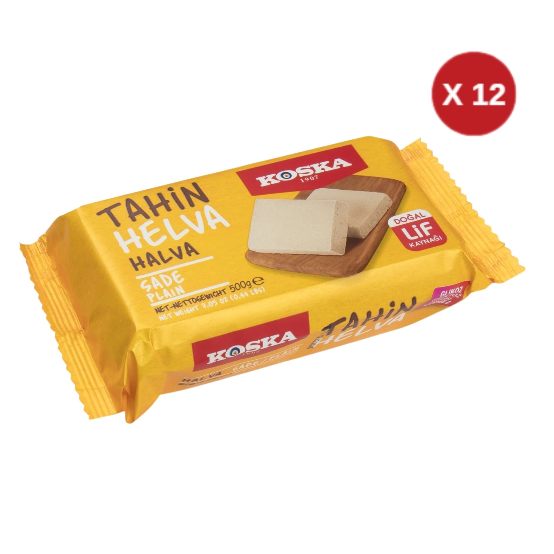KOSKA 500 GR SADE HELVA (12 ADET)