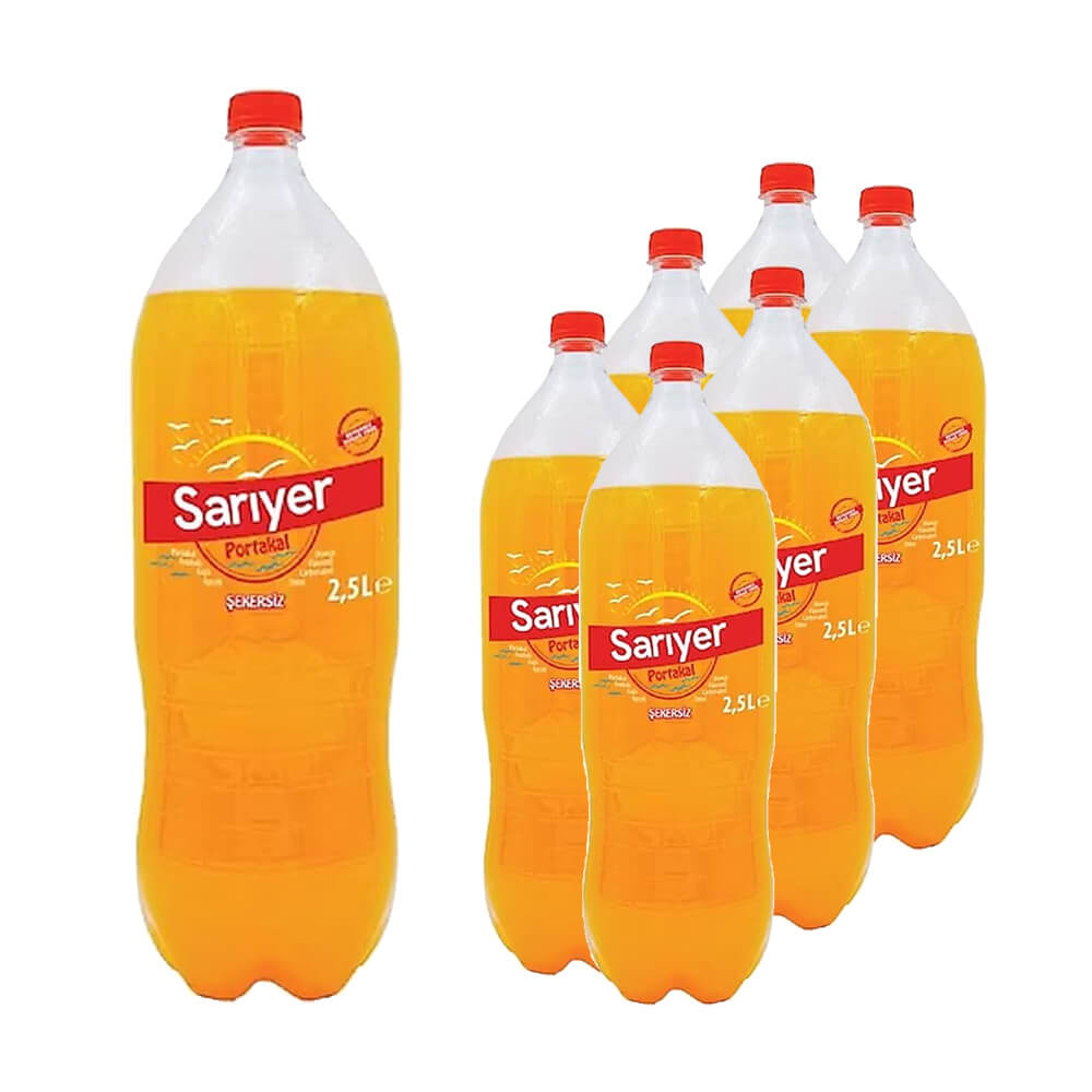 SARIYER PET PORTAKALLI GAZOZ 2,5 LT (6 ADET)