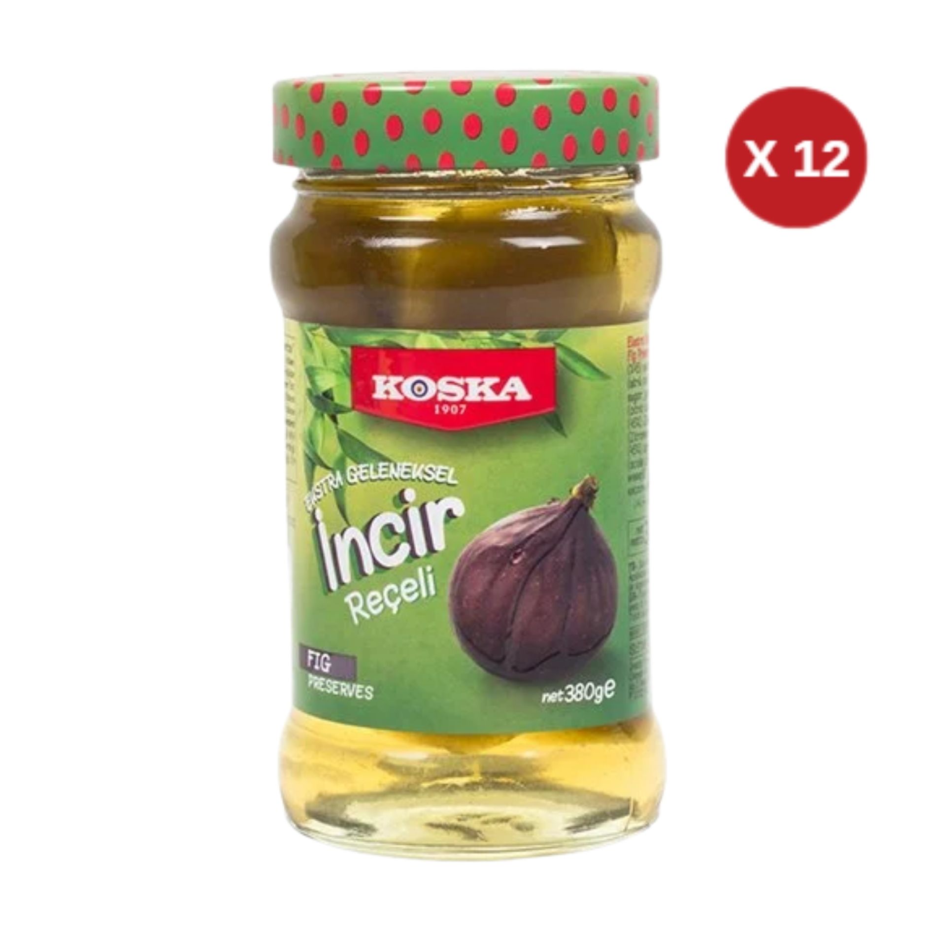 KOSKA 380 GR EXT. GELNKSL. İNCİR REÇELİ 12 ADET